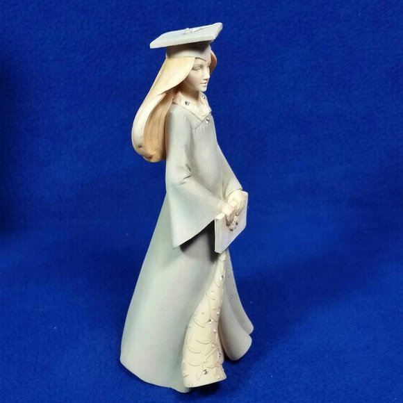 Enesco Foundations Graduation Girl Figurine 2014 Enesco 4044086 With Box - Picture 8 of 10